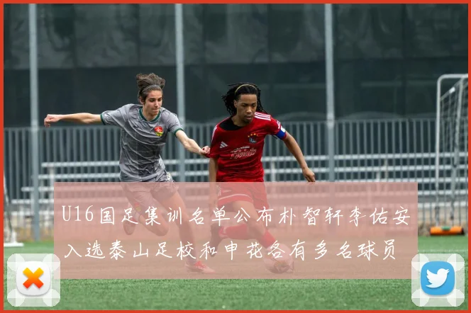U16国足集训名单公布朴智轩李佑安入选泰山足校和申花各有多名球员参与